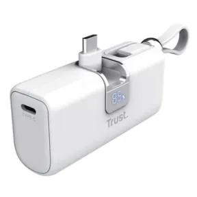 Powerbank 5000mAh Blanco Trust Pacto USB-C Pocket