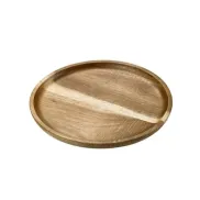 Plato de madera LEO S5015, 25 cm de diámetro