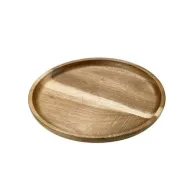 Plato de madera LEO S5015, 25 cm de diámetro