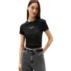 Camiseta de Mujer Tommy Jeans con Cuello Redondo, XXS-XL