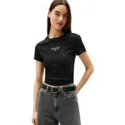 Camiseta de Mujer Tommy Jeans con Cuello Redondo, XXS-XL