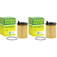 Filtro de aceite MANN-FILTER HU 716 para Automóviles - Paquete de 2
