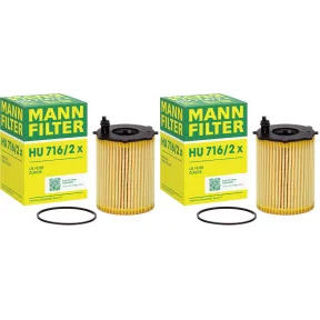 Filtro de aceite MANN-FILTER HU 716 para Automóviles - Paquete de 2