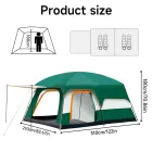 Carpa de Camping Exteriores con Sala y Dos Dormitorios