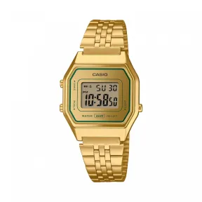 Reloj dorado integral retro de Casio