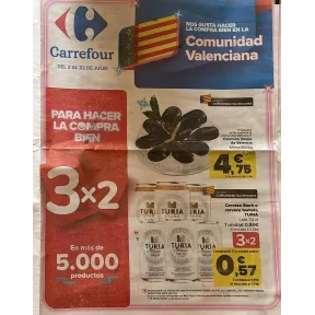 Productos Regionales 3x2 en Carrefour: Folleto del 3 al 22 de julio