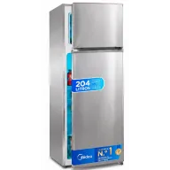 Frigorífico Inox 2 puertas 204L 140cm bajo consumo reversible