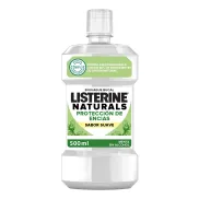 Listerine Naturals Enjuague Bucal Menta 500 ml Sin Alcohol