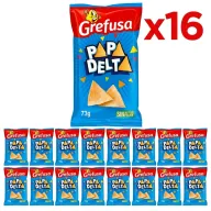 Aperitivos de Patata Grefusa Papa Delta 16 x 73 g