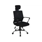 Silla Ejecutiva Manhattan Negra MITSAI para Oficina