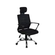 Silla Ejecutiva Manhattan Negra MITSAI para Oficina