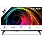 Televisor HD Frameless 24" Sharp 24HA1305E, 60Hz, Negro