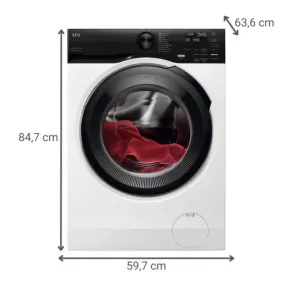 Lavadora AEG Clase A 10,5 Kg 1400 RPM LFE6G54H4B