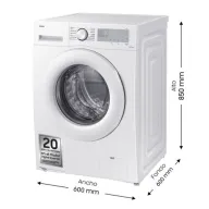 Lavadora Ecobubble SAMSUNG 8 kg 1400 rpm Clase A