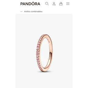 Anillo Brillante de Banda Rosa con Recubrimiento en Oro Rosa 14k