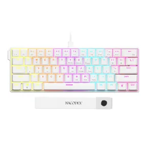 Teclado Gaming Ajazz NK61, 61 Teclas RGB y Switch Rojo