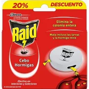 Trampa antihormigas: 3 paquetes de Raid Cebos
