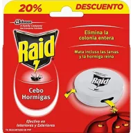 Trampa antihormigas: 3 paquetes de Raid Cebos