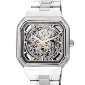 Reloj d-bear de mujer con brazalete de acero plata