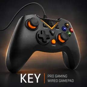 Mando Gaming con Cable Krom Key Pro para PC y PS3
