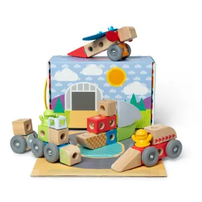 Set de Vehículos de Madera para Niños - 54 Piezas Melissa & Doug