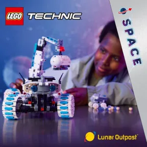 Róver Lunar: Vehículo Espacial Lunar Outpost Lego Technic 42211