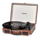Tocadiscos Marrón Denver VPL-120 - 3 Velocidades y AUX