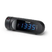 Despertador con Radio FM Denver CPR-700 Negro - Snooze y Temporizador