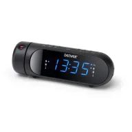 Despertador con Radio FM Denver CPR-700 Negro - Snooze y Temporizador