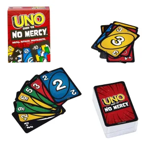 UNO No Mercy de Mattel Games – Juego de Cartas con Penalizaciones