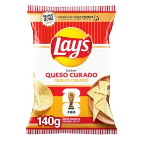 Patatas fritas Lay’s Queso Curado 140 g, Snack intenso
