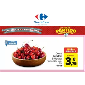 Cereza española a 3,75€ el kilo