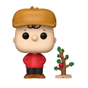 Charlie Brown y Snoopy Funko Pop con árbol de Navidad