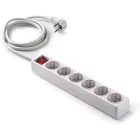 Regleta Famatel de 6 Tomas con Interruptor y 5 Metros