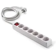 Regleta Famatel de 6 Tomas con Interruptor y 5 Metros