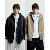 Parka con botones y capucha (Tallas XS a XL)