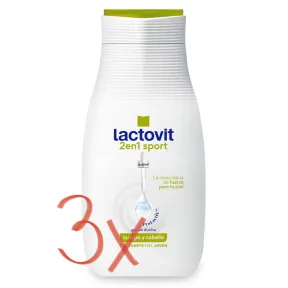 Gel de Ducha 2 en 1 Lactovit 250ml - Pack de 3