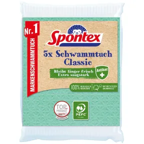 Paño Classic de Esponja Spontex, 5 Unidades