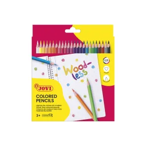 Lápices Woodless Jovi de 24 colores surtidos