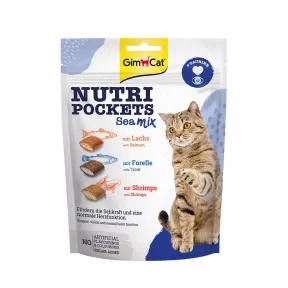 Snack crujiente con relleno cremoso para gatos - Nutri Pockets