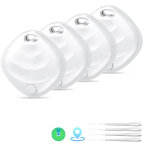 Tracker Tags 4 Pack MFi Apple 2026, Bluetooth 5.3 para iOS