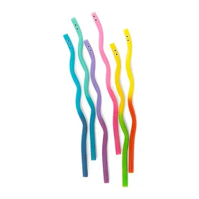 Pajitas de colores para niños de Kikkerland