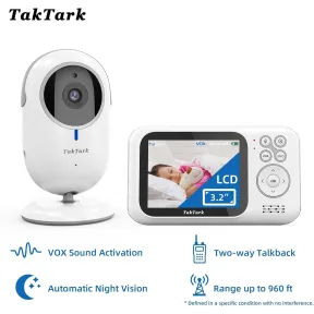 Cámara Inalámbrica TakTark de Vigilancia para Bebés 3.2'' IPS