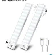 Luz LED Magnética con Sensor para Armario - 2 Piezas 5000K