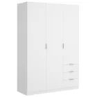 Armario Blanco ESSEN 3 Puertas y 3 Cajones - 184x121x52