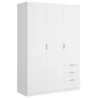 Armario Blanco ESSEN 3 Puertas y 3 Cajones - 184x121x52