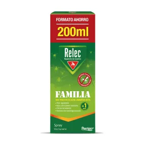 Relec Spray Antimosquitos 200 ml, Eficaz y de Olor Agradable