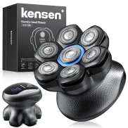 Afeitadora Eléctrica Kensen 7D Impermeable para Cabeza