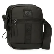 Bandolera Hoxton Negra Azul Pepe Jeans de Poliéster PU