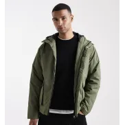 Parka acolchada con capucha impermeable Threadbare (XS a XL)